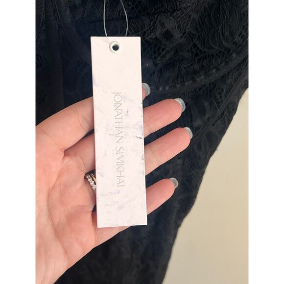 Jonathan Simkhai x REVOLVE Lace Bustier Bodycon Midi Dress Black Women's L NWT - Picture 8 of 13